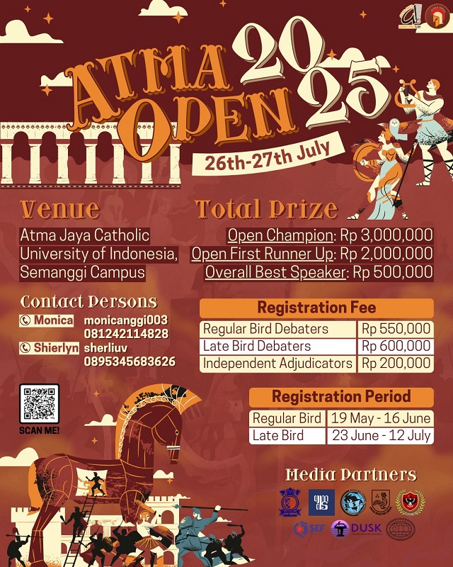 Atma Open 2025 Debate Registration: Turnamen Debat Bergengsi