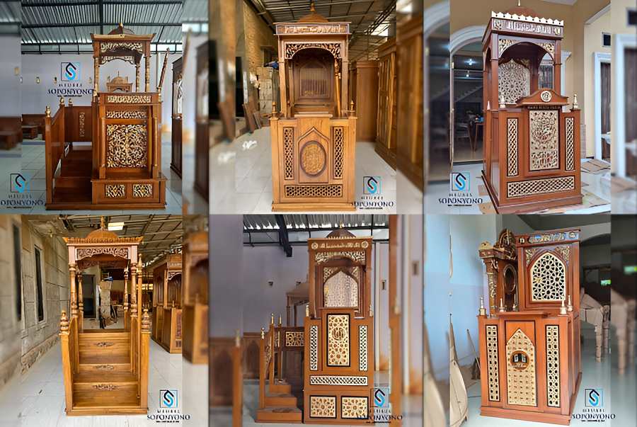 Cari Mimbar Podium Masjid Minimalis Berkualitas Harga Terjangkau? Cek di Soponyono Furniture!
