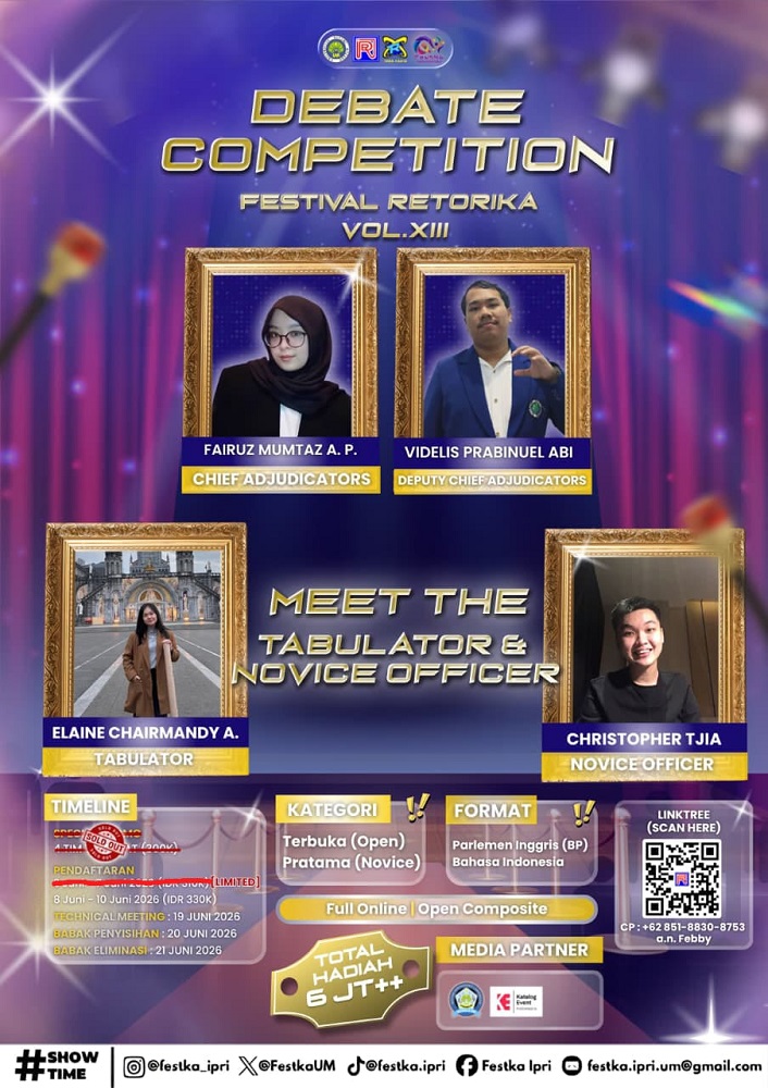 Debate Competition – FESTKA UM 2026